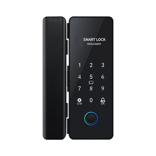 Fechadura de porta inteligente para porta de vidro deslizante de madeira HAHALock App Bloqueio de im