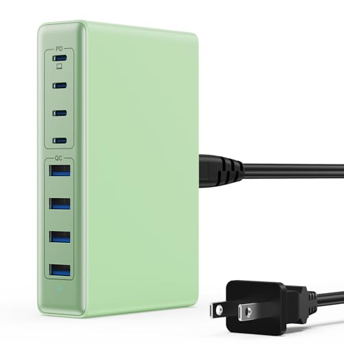 GaN IV 200W USB-C Charger Hub with 8 Ports