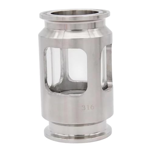 Sharplace Miroir de triangulaire en acier inoxydable pour cuves de brassage maison, 1,5 pouce, avec pince triangulaire pour verre