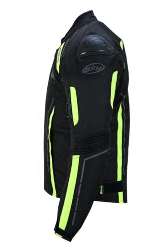 Veste de moto pour homme étanche et coupe-vent avec armure complète
