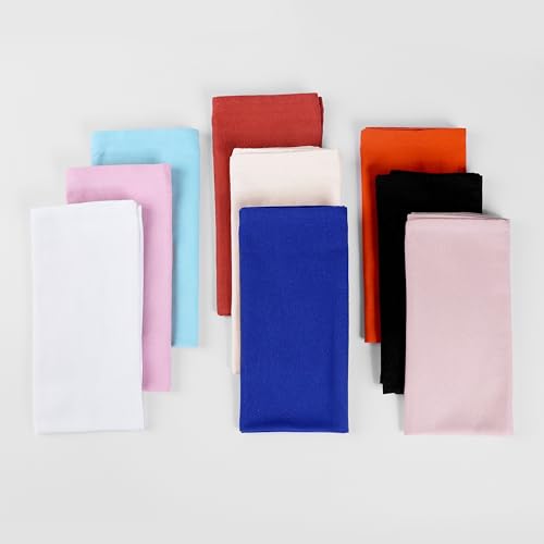 Serviettes de table tissu lavables hôtel restaurant coton 12 pcs - 8
