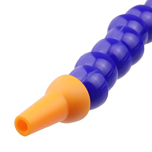 TOPPROS Pack of 10 Round Nozzle 1/4PT Flexible Oil Coolant Pipe Hose Blue Orange by TOPPROS - Image 4
