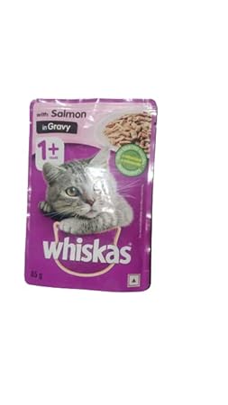 Food for cat salmon in gravy 5 peace 85g/product.