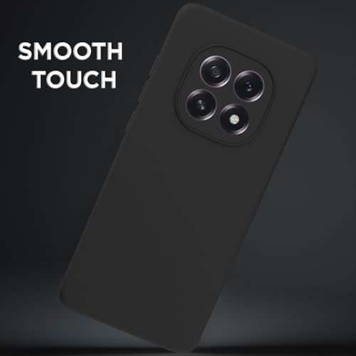 Image of Outlouders Back Cover for Oppo F29 5G | Camera Protection | Durable Soft Matte Silicone Bumper Case (Black)