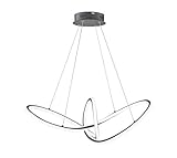 WOFI WOFI Pendelleuchte Madison, Dunkelgrau, H: 150 cm x B: 30 cm x L: 80 cm