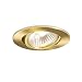 Produktbild Qazqa - Modern Eingebauter Spot kippt Gold I Messing - Cisco I Wohnzimmer I Schlafzimmer - Aluminium Rund - LED geeignet GU10