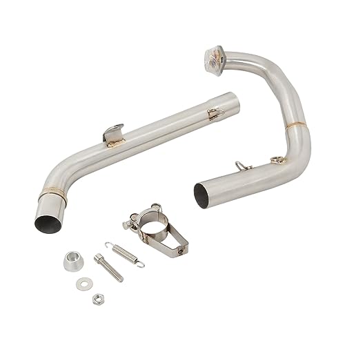 GXSAI Silenciador Tubo Escape para Ninja 125 Z125 para NINJA125 2018 2019 2020-2022 Escape Deslizante para Motocicleta Tubo Enlace Central Delantero Conexión Silenciador Original
