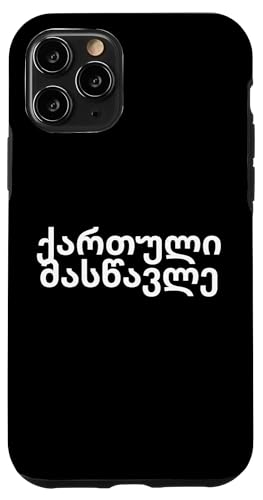 Teach me Georgian. Funny Georgian Word Case for iPhone 11 Pro