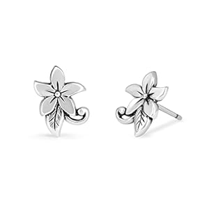 Boma Jewelry Sterling Silver Flower Blossom Stud Earrings
