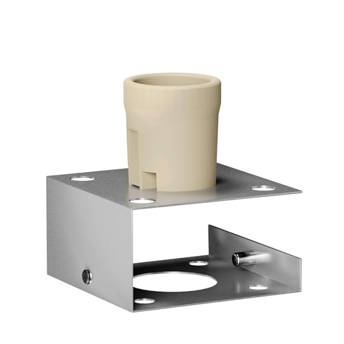 Poste Balizador Luminária de Jardim Externo 20CM E27 + LED MF401 (Branco (Branco Quente))