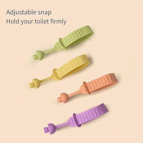 Image of Toilet Seat Lifter For Bathroom Accessories | Toilet Seat Cover Sport Lifter Clip | Silicone Toilet Seat Cover Lifter | Self-Adhesive Toilet Seat Holder (Multicolor) (8 pcs)