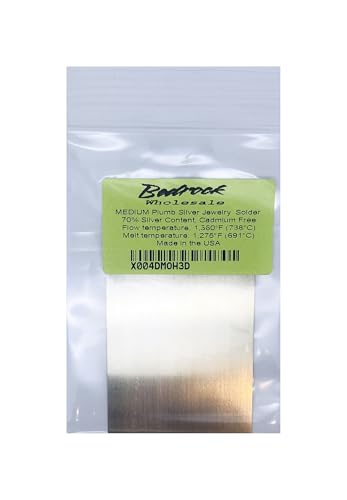 Plumb Silver Solder Sheet 2x2 30 Gauge (Medium)