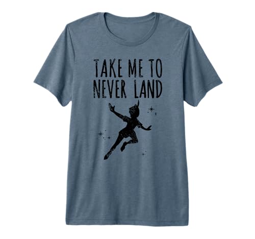 T-shirt Peter Pan Disney vintage avec citation pour fan de l'univers de Neverland