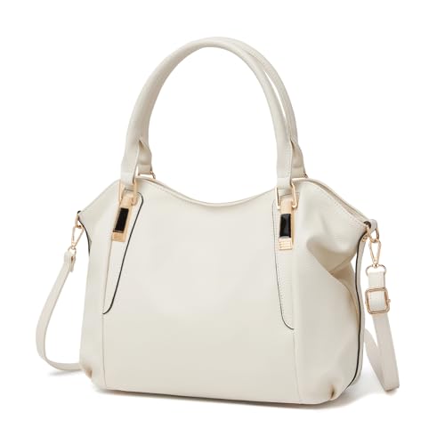 Miss Lulu - Grand Sac à Main Femme avec Bandoulière Réglable, Sac Fourre-Tout Imperméable en Cuir PU,Sac Cabas Femme pour Usage Quotidien et Voyage