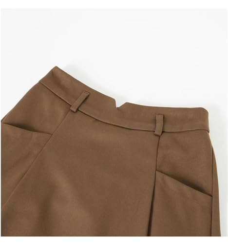 Women Plus Size Woolen Skirt High Waist A Line with Belt Korean Skirts2