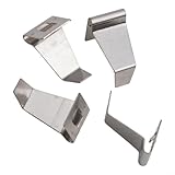 Honseadek 4PCS Lámpara de techo corredizo Interruptor Clip Hebilla para Porsche 2011-2018 para Macan 2014-2022 2010-2016 - Hierro, Negro