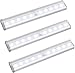 Motion Sensor Closet Lights, HOKOILN 10 LED Motion Sensor Lights, Stick-on Anywhere Wireless Battery Operated Night Light Bar, Safe Lights for Closet Cabinet Wardrobe Stairs, 3 Pack