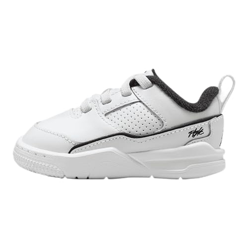 Jordan Flight Court Baby/Toddler Shoes (HF3331-100, White/Sail/Black)