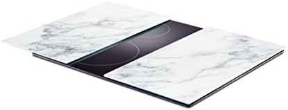 Zeller 26312聽Set/Chopping Board Marble Glass, White, 30聽x 52聽x 1聽cm 2聽Units image 5