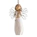 Willow Tree hand-painted sculpted Ornament, With affection