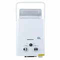 Tankless Water Heater, 6L Portable Tankless Hot Water Heater Camper Propane Gas LPG Outdoor Boiler, On Demand Water Heater for RV Camping, Instant Hot Water for Shower Overheating Protection