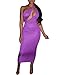 Rela Bota Women's Bodycon Sleeveless Hatler Zipper Sexy Party Midi Dress Clubwear