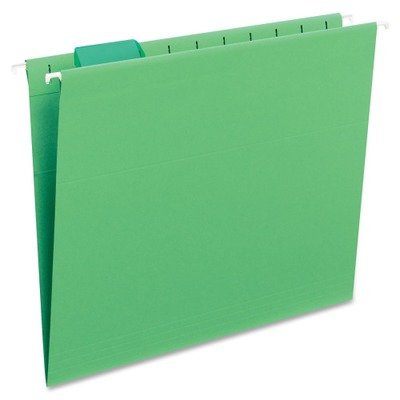 (3 Pack Value Bundle) SMD64061 Hanging File Folders, 1/5 Tab, 11 Point Stock, Letter, Bright Green