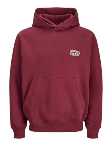 JACK & JONES Jorgrand Midtown Sudadera con Capucha, Tibetan Red, M