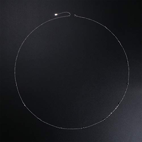 S925 Sterling Silver Sexy Waist Belt Belly Chain Adjustable Charm Body Chain3