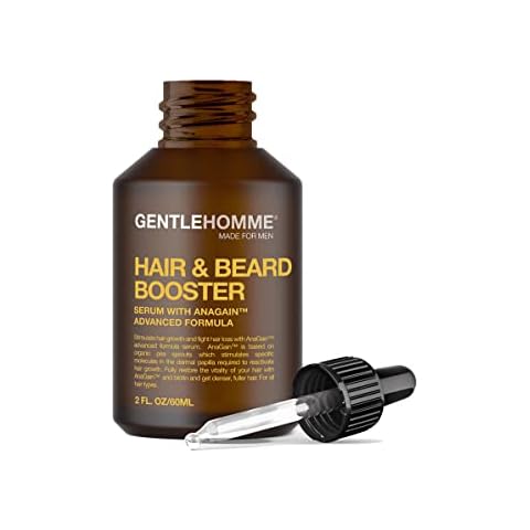 Gentlehomme Anagain Hair & Beard Growth Serum - Advanced Formula with Biotin & Castor Oil for Thicker, Fuller Regrowth - 60 mL Cover