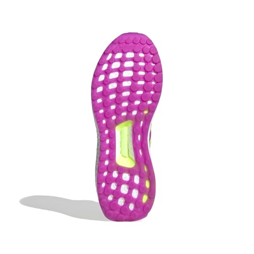 Image of adidas Women's Ultraboost 1.0, White /Lucid Lemon /Purple Burst, 7