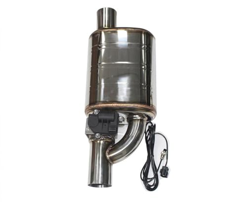 Tuyaux d'échappement voiture universel 63mm acier avec contrôle électrique