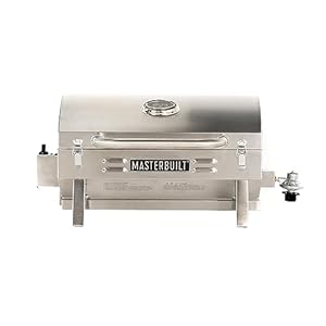 Masterbuilt MB20030819 Propane Portable Gas Grill, Stainless Steel
