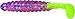 Slider Crappie Panfish Grub, 18, 1.5in, Cotton Candy/Chartreuse, CSGF368