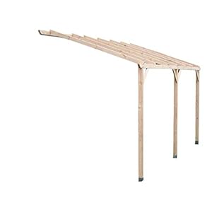 Carport Muurschildering pergola geautoclaveerd zonder oppervlaktedekking, 15 m²