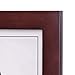 Malden Double Vertical 5x7 Picture Frame - Wide Real Wood Molding, Real Glass - Dark Walnut