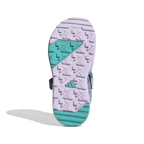 Adidas Unisex - Bambini E Ragazzi Minecraft Terrex Captain Toey 2.0 Sandals, Violet Tone/Semi Cobalt Blue/Mint Rush, 28 Eu - 8