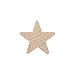 Woodpeckers 1-1/2" Wood Star, Natural Unfinished Wood Star Cutout Shape (1-1/2 inch) (Bag of 50)