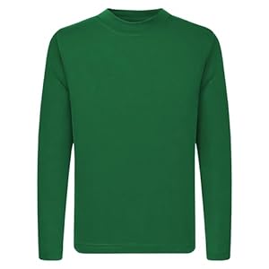 QBK 4T to Youth Neon Shirt Kids UPF 50+ Dry Fit Athletic Long Sleeve T Shirts for Boys and Girls