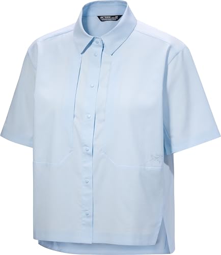 Arc'teryx Sima Shirt SS Women's | Breathable Short Sleeve UPF 40 Hiking Shirt | Alpine Blue, Medium