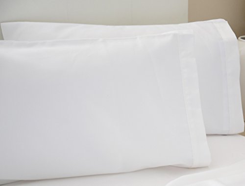 Belledorm Egyptian Cotton Housewife Pillowcases - 2 Pack - 200 Thread Count - 51cm x 76cm (Ivory)