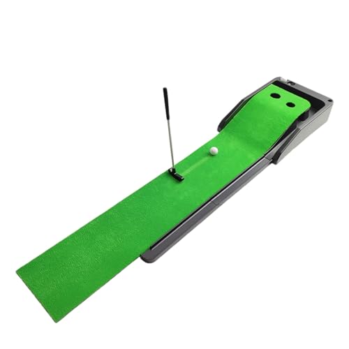 Mini juego de golf – Juego de mesa de golf | Kit compacto portátil de pelotas de club en miniatura, superficie verde plegable para practicar...