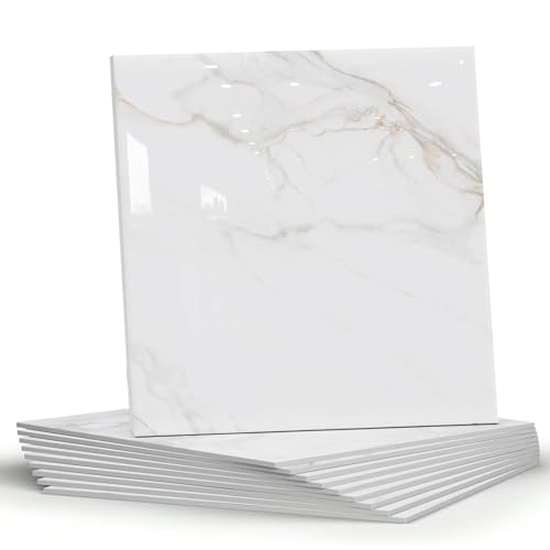BESTWOO Marble Peel and Stick White Marble