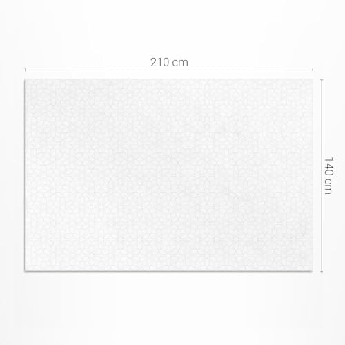 Tapis du sol vinyle 140x210 cm rectangle imperméable pour balcon