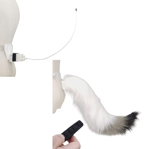 Queue de renard en peluche télécommandée pour cosplay et costume d'Halloween