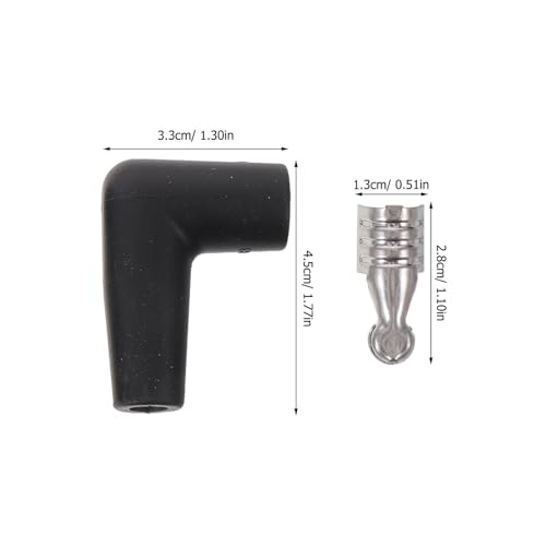 Kit de tapones para bujías PRETYZOOM con terminales en ángulo recto resistentes al calor 7