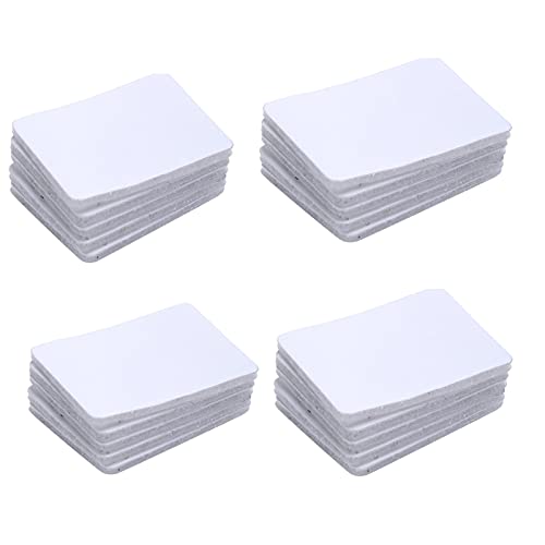 Smartcoco 20PCS Self-Adhesive Non-Slip Universal Stickers Fastener for Sofa Rug Cushion Bed Sheets, Non Slip Furniture Pads Grippers for Keep Couch Stoppers (White, 2.3x1.5 Inch)