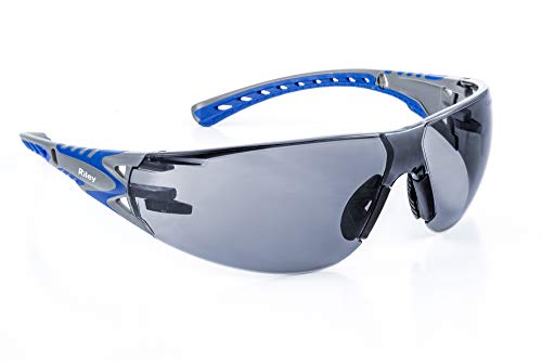 Riley Eyewear Stream Evo Sunglasses Industrial Workwear Eye Protection Safety Glasses (Grey)
