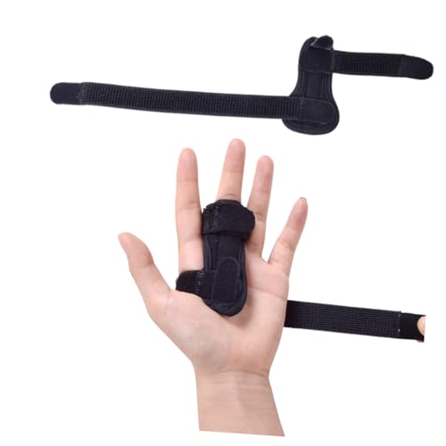 HAPINARY 1pc Finger Splint Thumb Brace Adjustable Tape Fastener Finger Brace Finger Support Retainer Holder Bracket Thumb Splint Finger Joint Splint Finger Fracture Splints Black