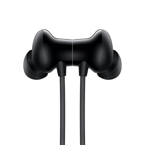 Image of Bluetooth Wireless in-Ear Neckband Earphones with Mic, 12.4mm Dynamic Drivers, Up to 30 Hours Playtime, Fast Charging, IPX Water & Dust Resistance, Deep Bass, Type-C, ENC Calling (Magico Black)
